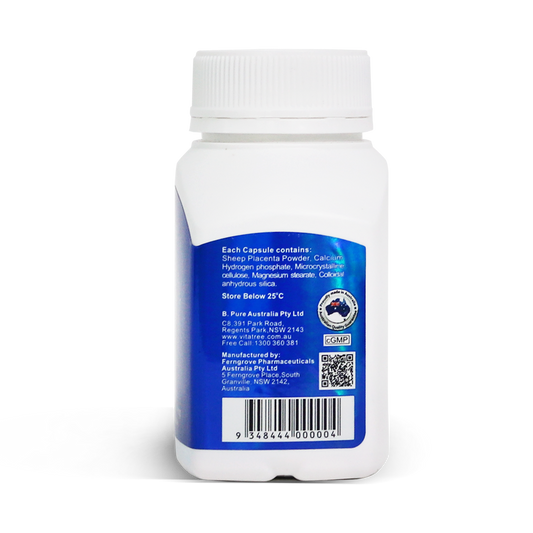 Vitatree Premium Super Strength Sheep Placenta 60000 Mg 60 x 2 Tablets
