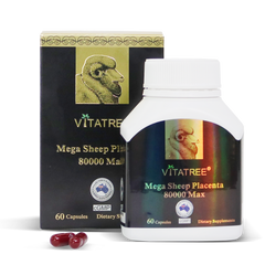 Vitatree Mega Sheep Placenta 80000 Max / 60 Capsules