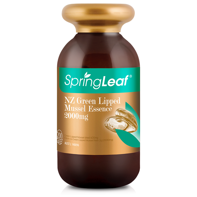 Spring Leaf NZ Green Lipped Mussel Essence 2000mg / 200 Capsules