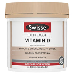 Swisse Ultiboost Vitamin D 400 Capsules