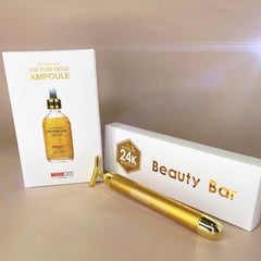 Thera Lady 24K Pure Gold Ampoule 100mL + 24K Golden Beauty Bar Set