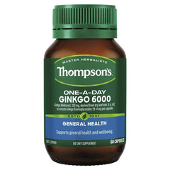 Thompson's One-A-Day Ginkgo 6000mg 60 Capsules