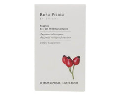 Unichi Rosa Prima Rosehip Extract 1500mg Complex 60 Vegan Capsules