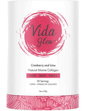 Vida Glow Cranberry and Lime Natural Marine Collagen 30 Servings