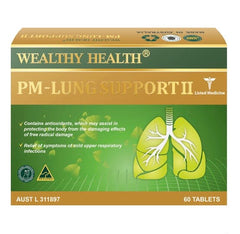 Wealthy Health PM Lung Support 60 Tablets