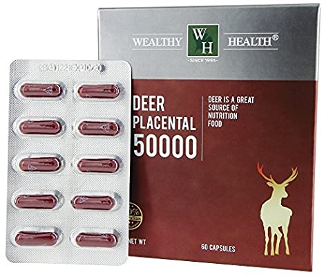 Wealthy Health Deer Placental 50000 / 60 Capsules