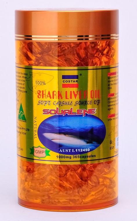 Costar Shark Liver Oil 1000mg 365 Capsules
