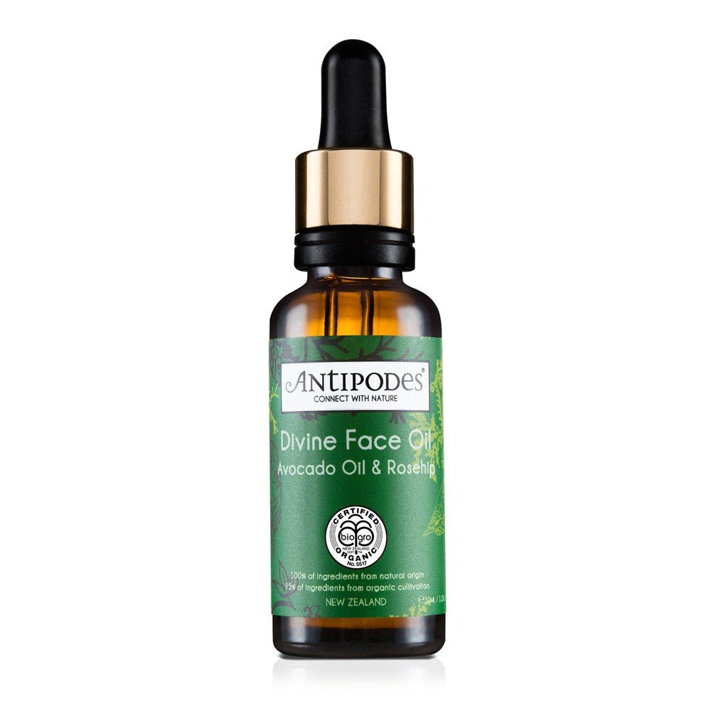 Antipodes Organic Divine Face Oil Rosehip & Avocado Oil 30ml - BeeVitamins