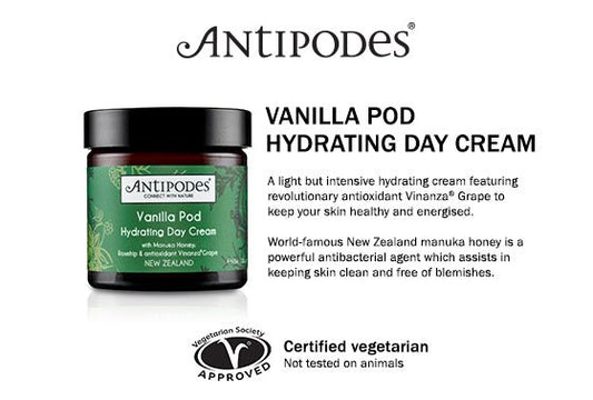 Antipodes Vanilla Pod Hydrating Day Cream 60mL - BeeVitamins