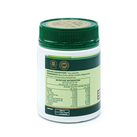 Australian by Nature Bee Pollen 500mg 180 Capsules - BeeVitamins