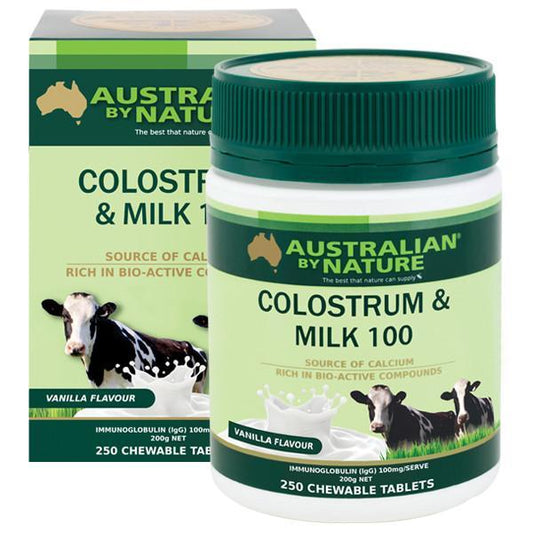 Australian by Nature Colostrum & Milk 100 / 250 Chewable Tablets - BeeVitamins
