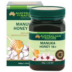 Australian by Nature 16+ 500g Manuka Honey - New Zealand (MGO 600) - High Quality