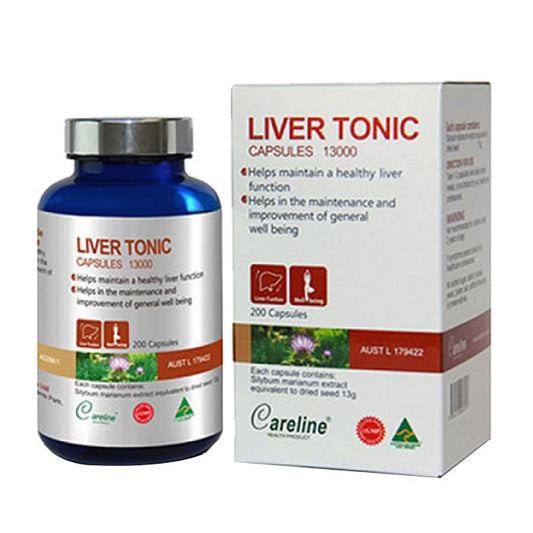 Careline Liver Tonic 13000mg 200 Capsules - BeeVitamins
