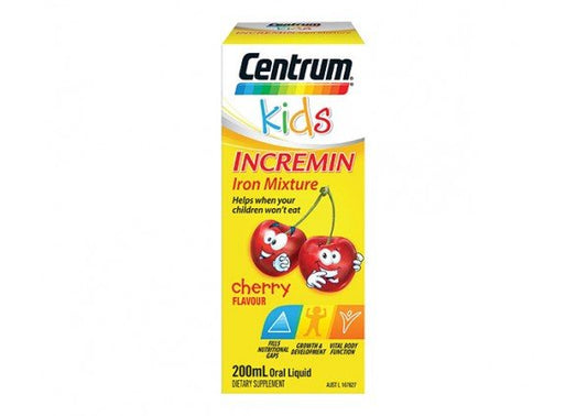 Centrum Kids Incremin Iron Mixture 200ml - BeeVitamins