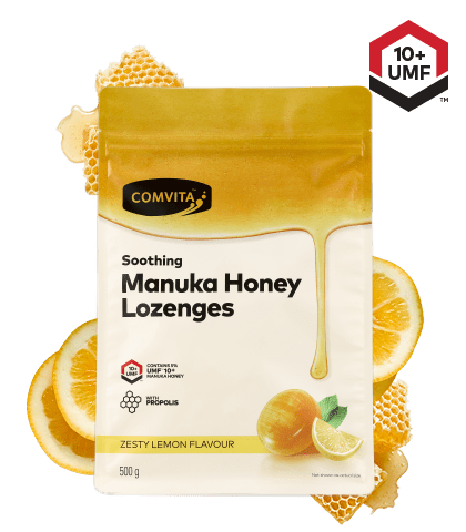 Comvita Manuka Honey Lozenges with Propolis - Lemon Flavour 500g - BeeVitamins