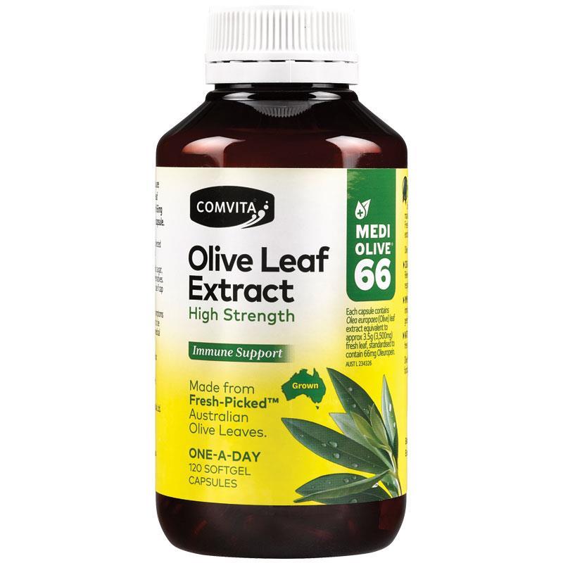 Comvita Olive Leaf Extract High Strength 120 Softgel Capsules - BeeVitamins
