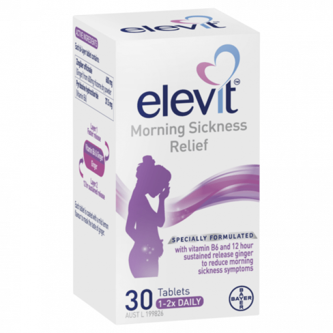 Elevit Morning Sickness Relief 30 Tablets (Exp 09/2022) - BeeVitamins