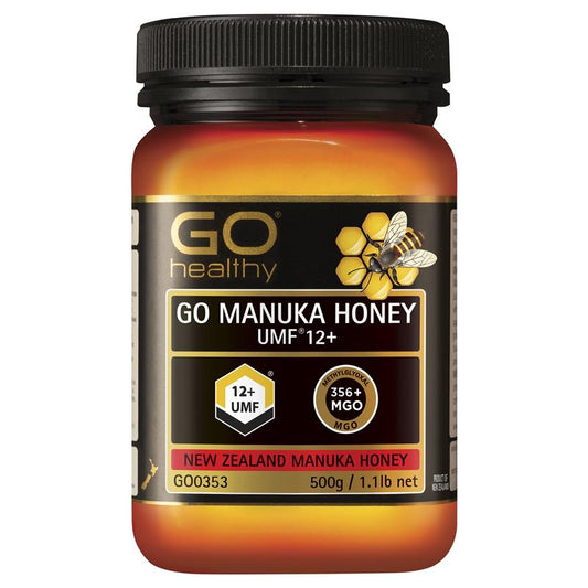 Go Healthy Manuka Honey UMF 12+ (MGO 356+) 500g - BeeVitamins