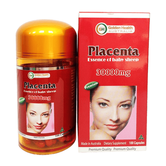 Golden Health Sheep Placenta 30000mg 100 Capsules - BeeVitamins
