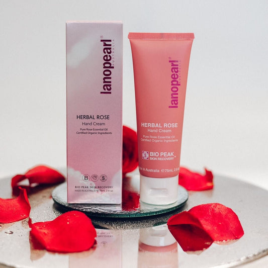 Lanopearl Bio Peak Herbal Rose Hand Cream - BeeVitamins