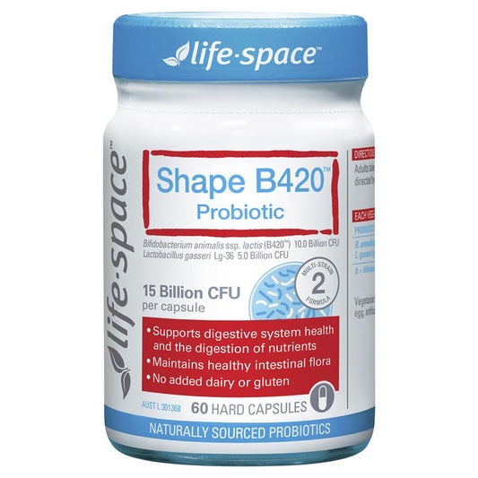 Life Space Shape B420 Probiotic 60 Capsules - BeeVitamins