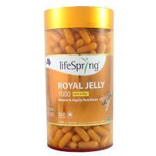 LifeSpring Royal Jelly 1000mg 360 Capsules - BeeVitamins