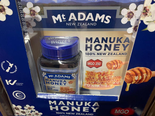 Mt Adams Manuka Honey MGO 250+ 500g - BeeVitamins