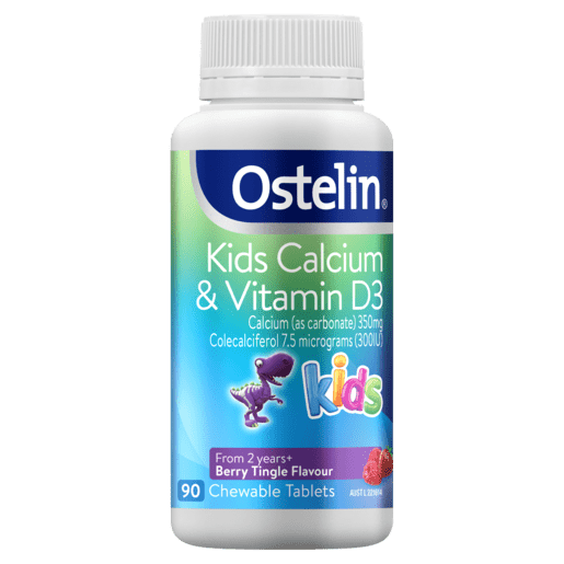 Ostelin Kids Calcium & Vitamin D3 90 Chewable Tablets - BeeVitamins
