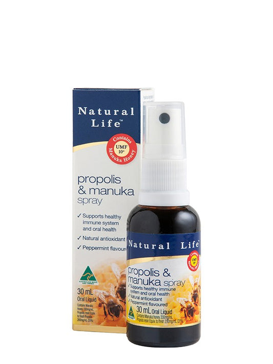 Natural Life Propolis & Manuka Honey Spray 30mL