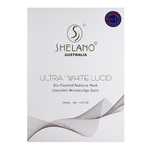 Shelano Ultra White Lucid Bio - Placenta Radiance Mask - 6 Masks - BeeVitamins