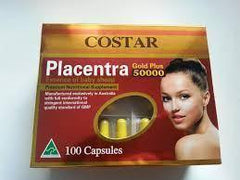 Skin Protection - Costar Placentra Essence Of Baby Sheep Gold Plus 50000 - 100 Capsules