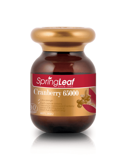Spring Leaf Cranberry 65000 30 Capsules - BeeVitamins