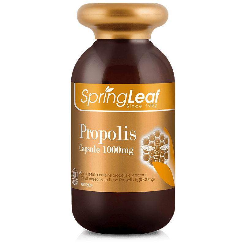 Spring Leaf Propolis 1000mg 400 Capsules (Premium) - BeeVitamins