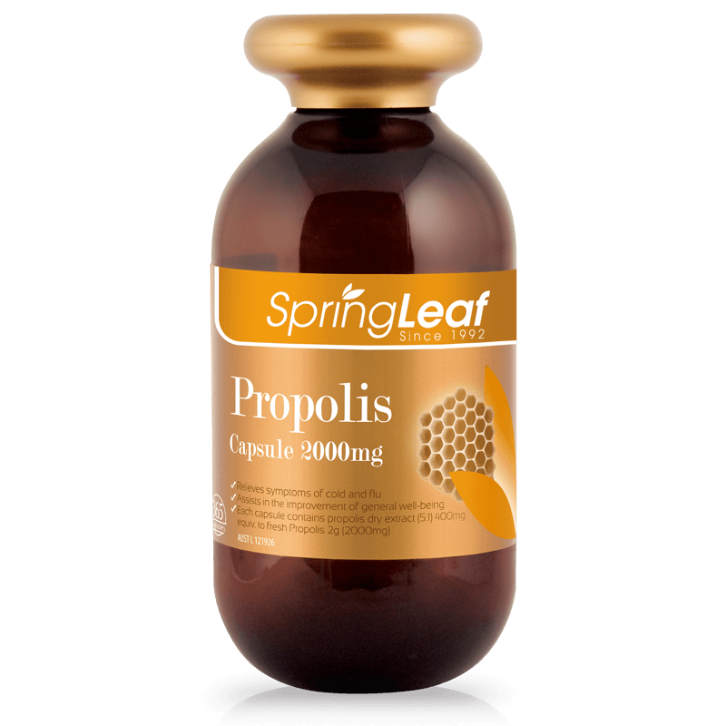 Spring Leaf Propolis 2000mg 365 Capsules (Premium) - BeeVitamins