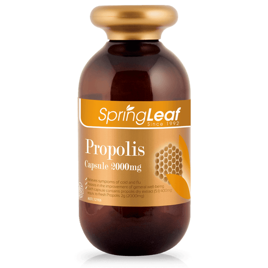 Spring Leaf Propolis 2000mg 365 Capsules (Premium) - BeeVitamins