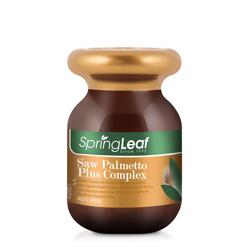 Spring Leaf Saw Palmetto Plus Complex 60 Capsules - BeeVitamins