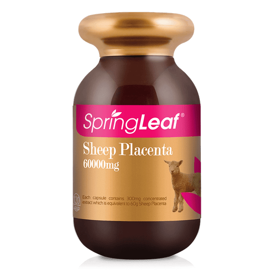 Spring Leaf Sheep Placenta 60000mg 120 Capsules - BeeVitamins