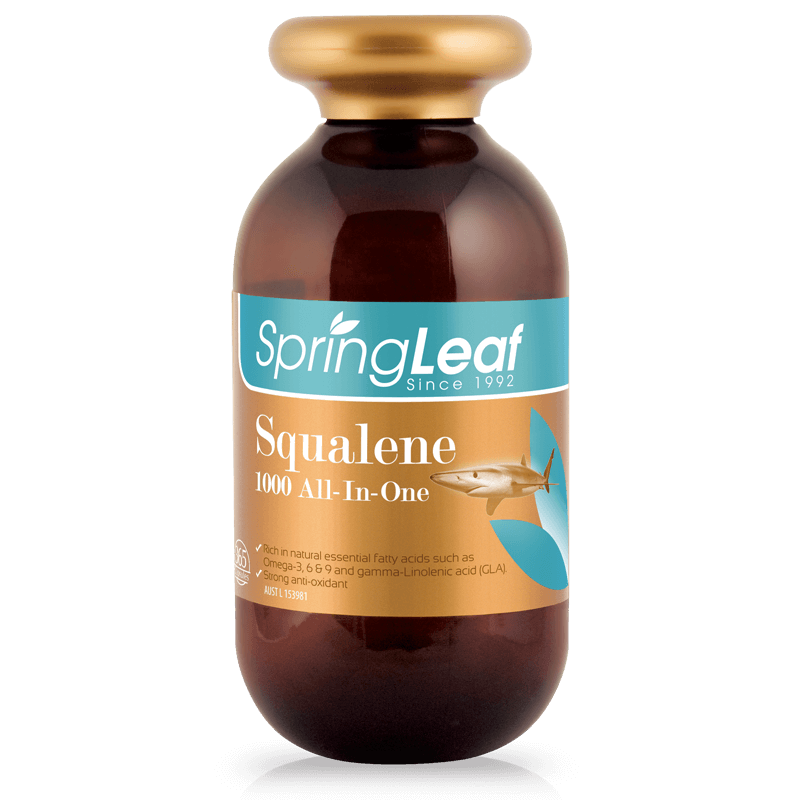 Spring Leaf Squalene 1000mg All - In - One 365 Capsules - BeeVitamins