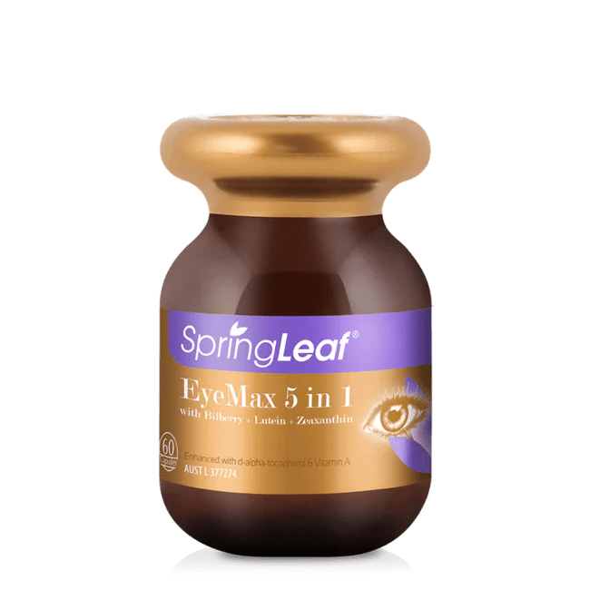 Springleaf Eye Max 5 in 1 with Bilberry & Lutein & Zeaxanthin 60 Capsules - BeeVitamins