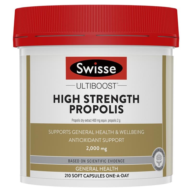 Swisse High Strength Propolis 2000mg 210 Capsules - BeeVitamins