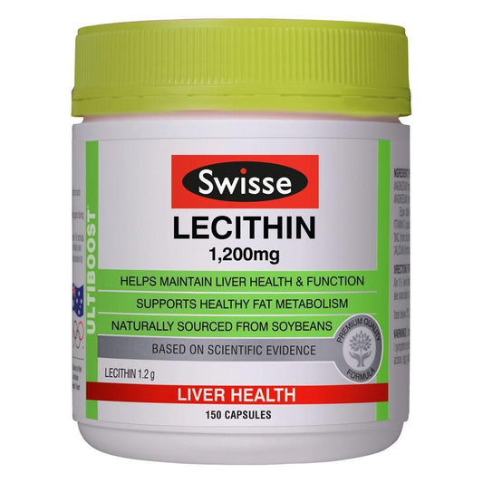 Swisse Ultiboost Lecithin 1200mg 150 Capsules - BeeVitamins