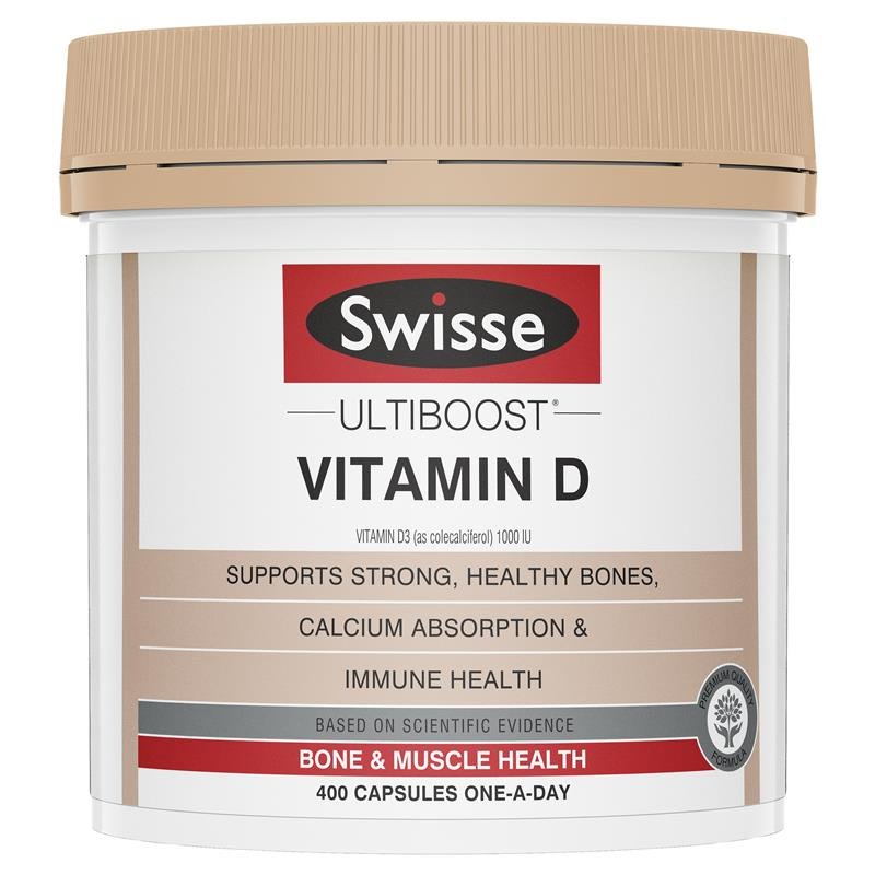 Swisse Ultiboost Vitamin D 400 Capsules - BeeVitamins