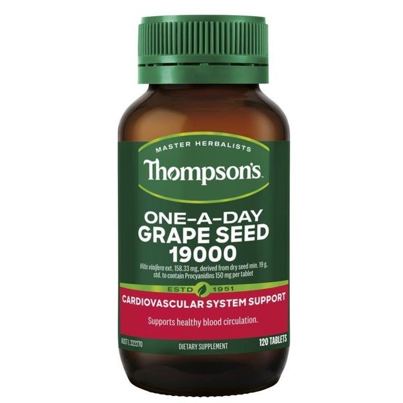 Thompson's One A Day Grapeseed 19000mg 120 Tablets - BeeVitamins