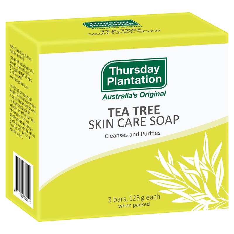 Thursday Plantation Tea Tree Soap 3 x 125g - BeeVitamins