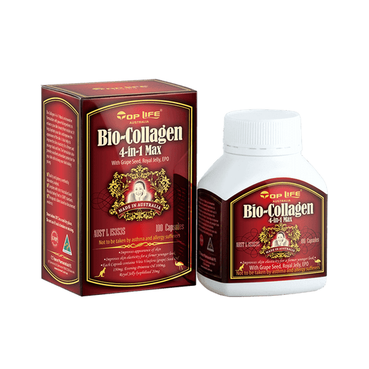 Top Life Bio - Collagen 4 in 1 Max 100 Capsules - BeeVitamins