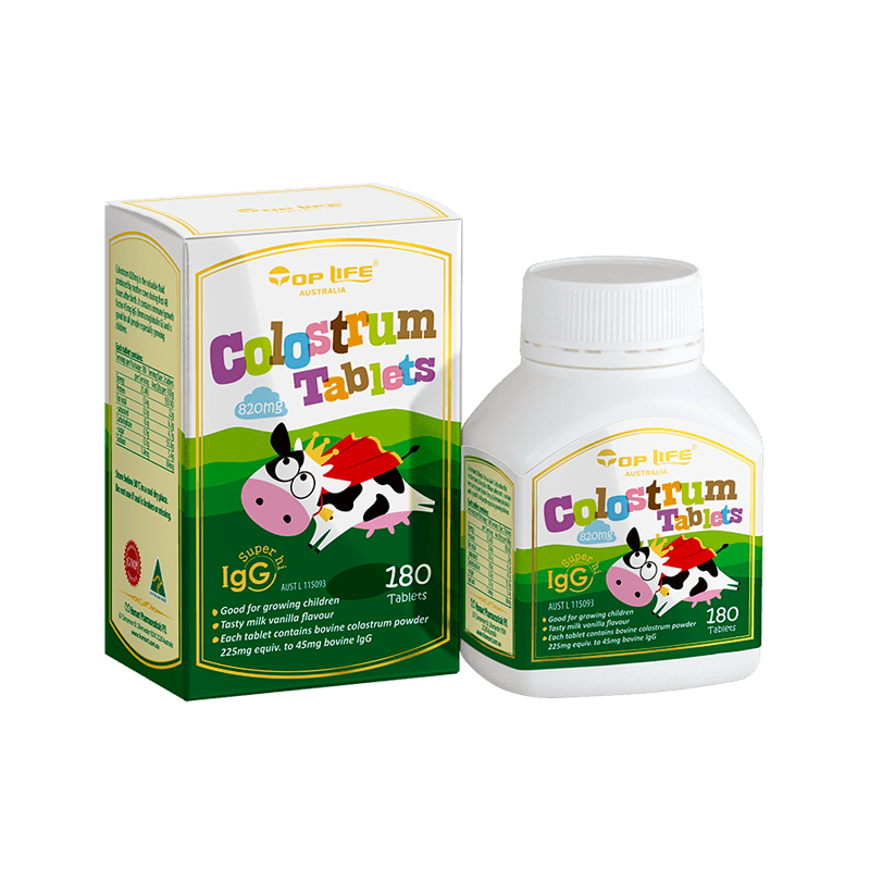 Top Life Kids Colostrum Tablets 820mg 180 Tablets - BeeVitamins