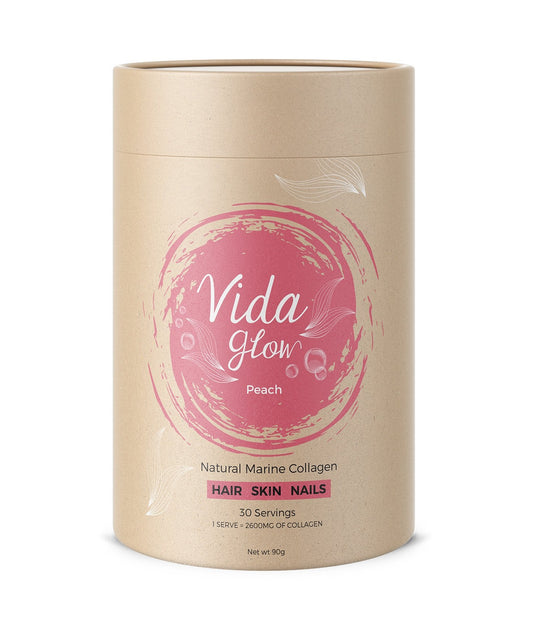 Vida Glow Peach Marine Collagen - BeeVitamins