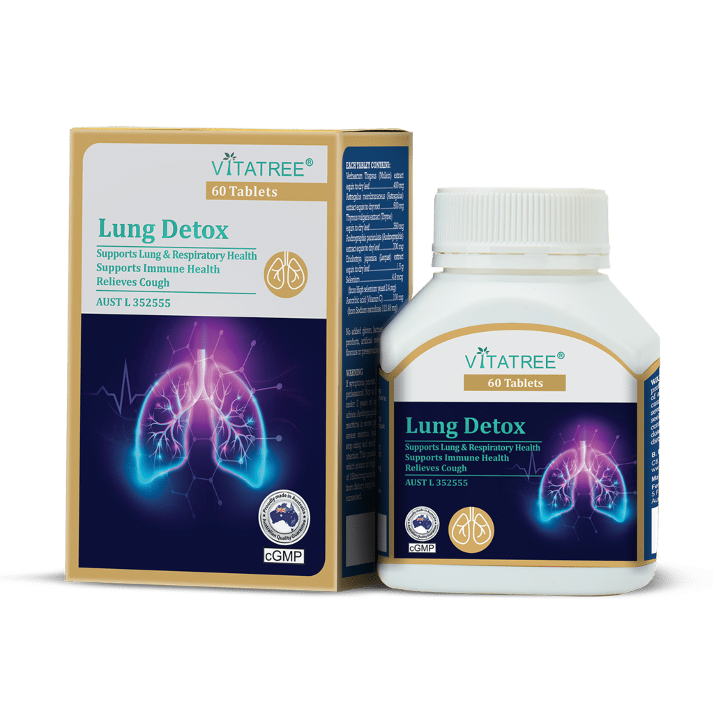 Vitatree Lung Detox 60 Tablets - BeeVitamins