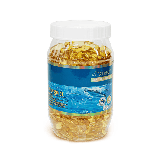 Vitatree Omega 3 1000mg 365 Capsules - BeeVitamins