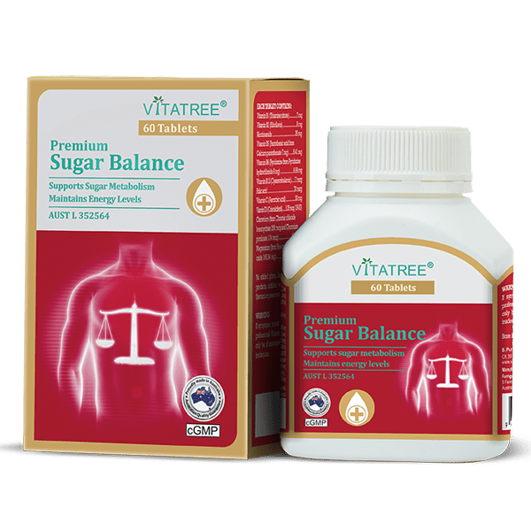 Vitatree Premium Sugar Balance 60 Tablets - BeeVitamins